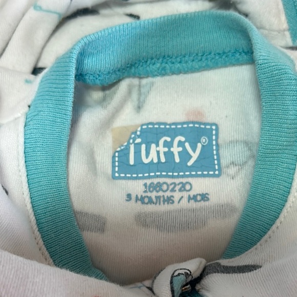 Tuffy - White Baby Onesie Sleeper with Car Print - Picture 2 of 4